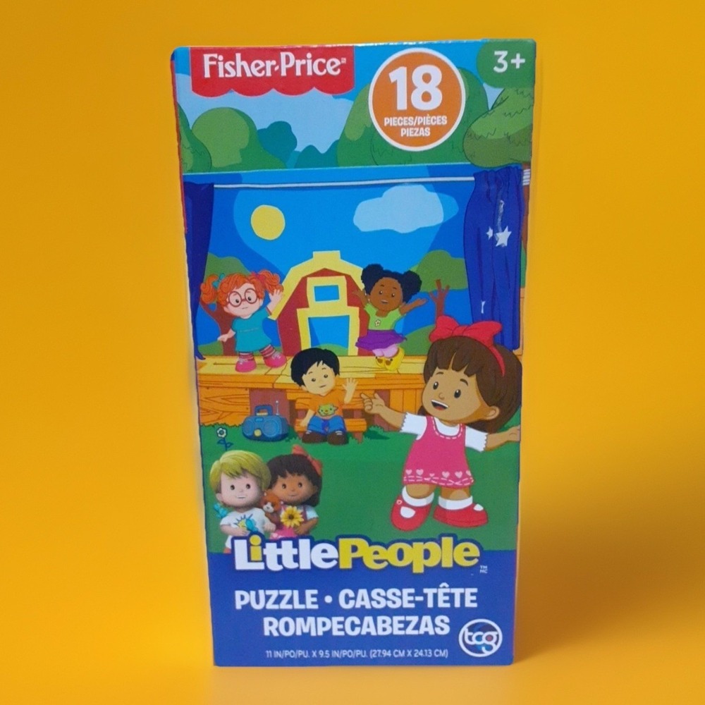 Fisher-Price Little People Performing 18 Pc‎ Jigsaw Puzzle 11"x 9.5" Ages 3 New